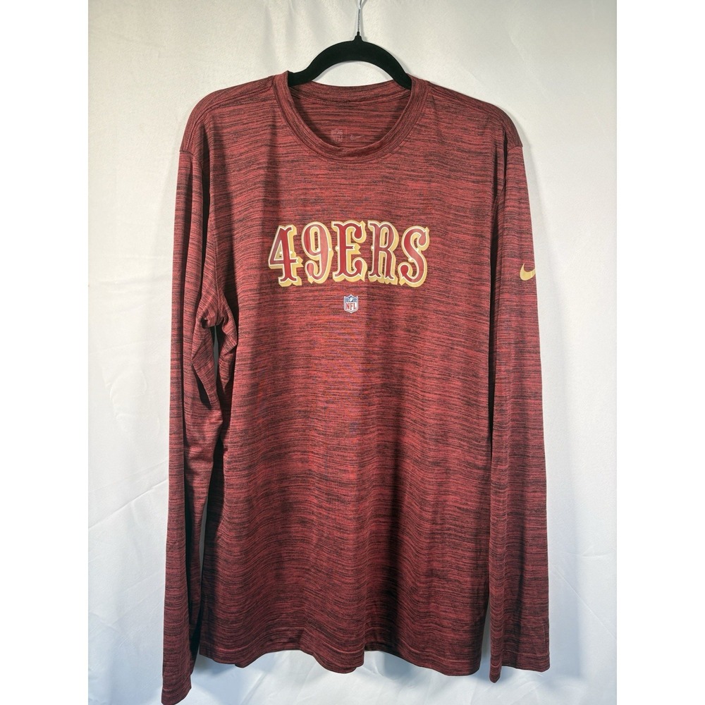Nike NFL apparel shirt size L San Francisco‎ 49's long sleeves